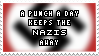 a punch a day keeps the nazis away